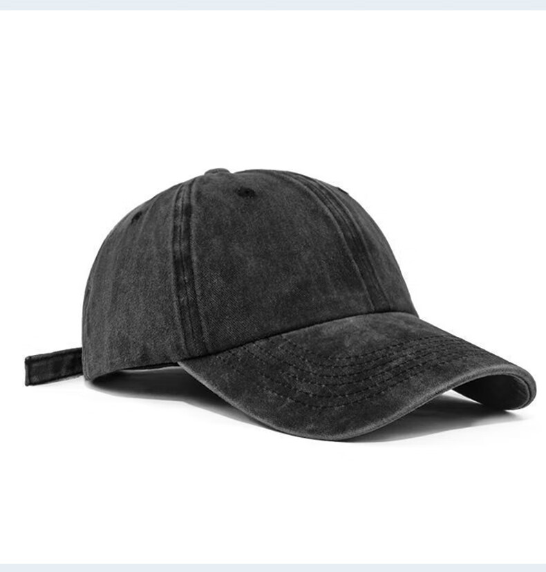 FitonTon Men's Baseball Cap Spring Summer Sun Protection Duckbill Hat Korean Fashion Large Head Circumference Wide Brim Outdoor Cap 14