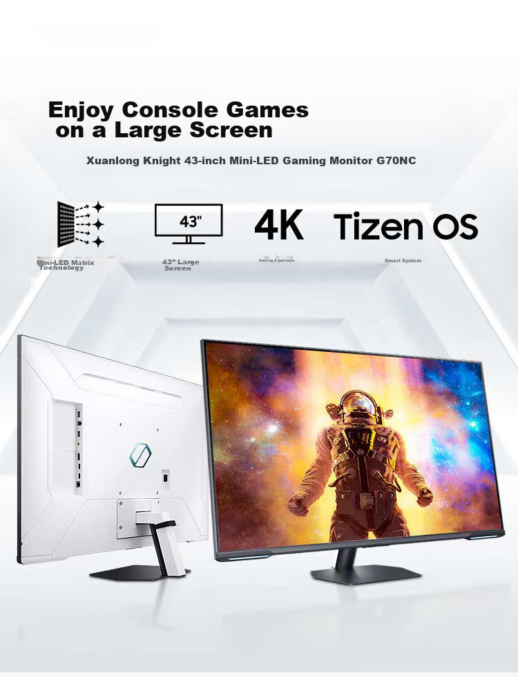 SAMSUNG 40-inch G75F 4K Ultrawide 180Hz HVA 1000R Curved HDR600 Ultra-thin Dragon Knight Gaming Monitor LS40FG756ECXXF 1