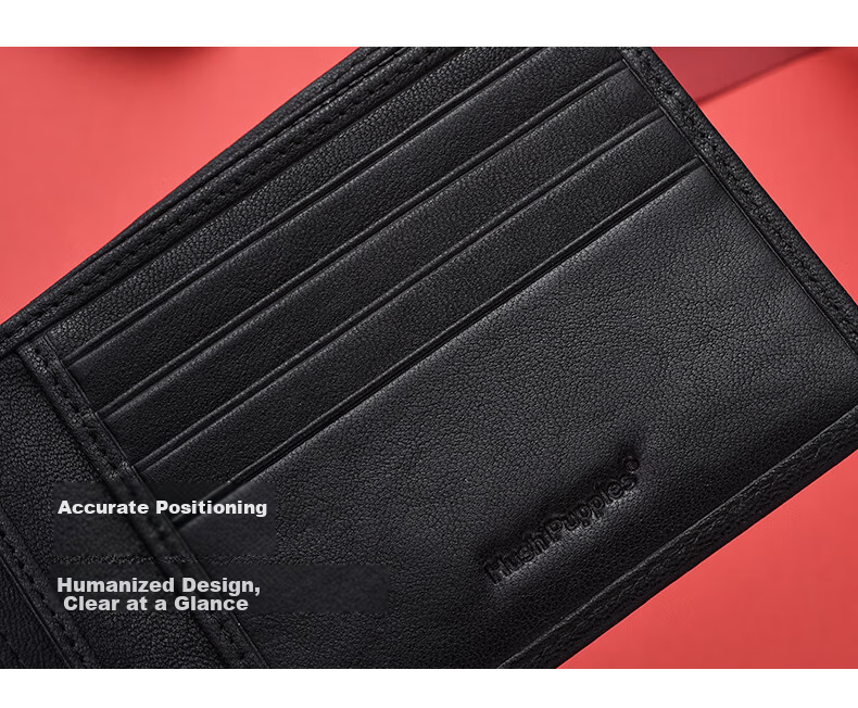 Hush Puppies Wallet, Short Business Casual Brand Embossed Billfold, Gift Box Set, Father's Day Gift for Boyfriend 10