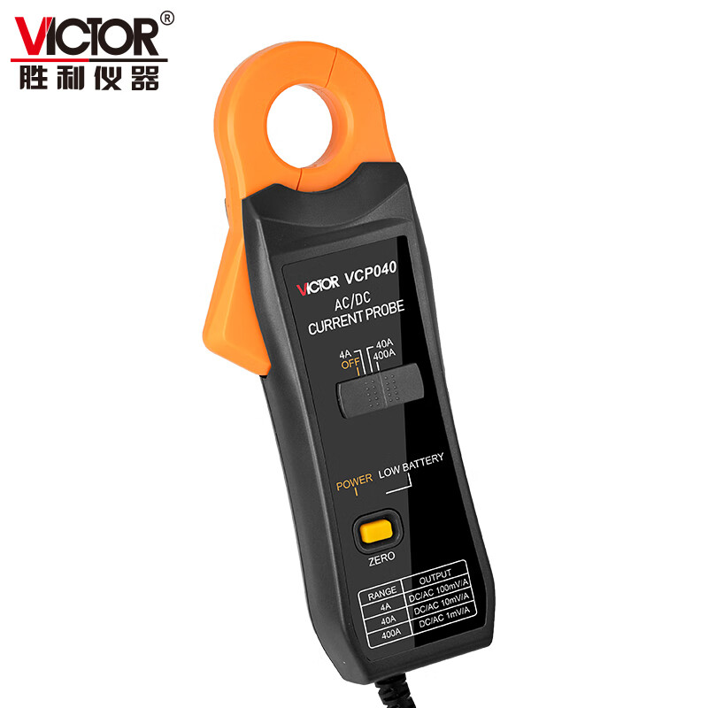 VICTOR VCP040 Oscilloscope Current Probe 400A AC/DC Clamp Current Probe for Home Use