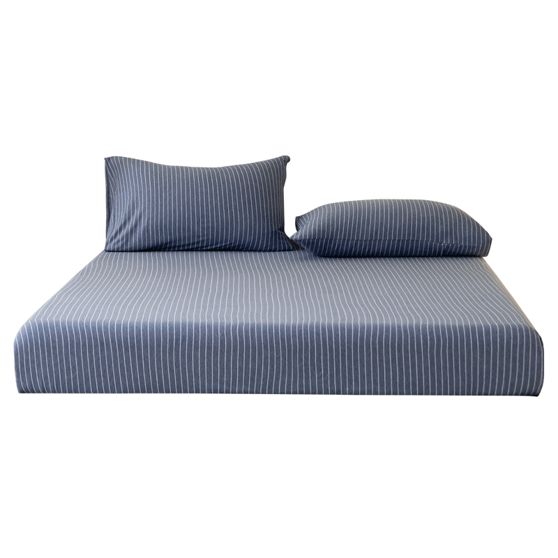 Shuixingjiafang Cotton Bed Cover, 100% Pure Cotton, Class A Bedsheet, Knitted Cotton, Dirt-Proof Mattress Cover, Protective Cover, 1.8x2 Meters
