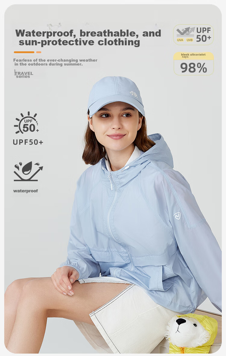 NORTHLAND Summer Outdoor Women's Cicada Wing Sunscreen Skin Jacket UPF50+ Lightweight Breathable Sun Protection Coat 1