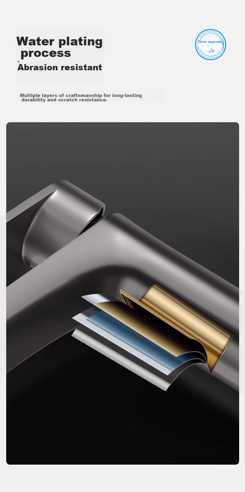 Huipu Basin Faucet, Bathroom Washbasin Hot And Cold Water Tap, Sold by JD, Stainless Steel Sink, Washbasin, Pool H-05621 6