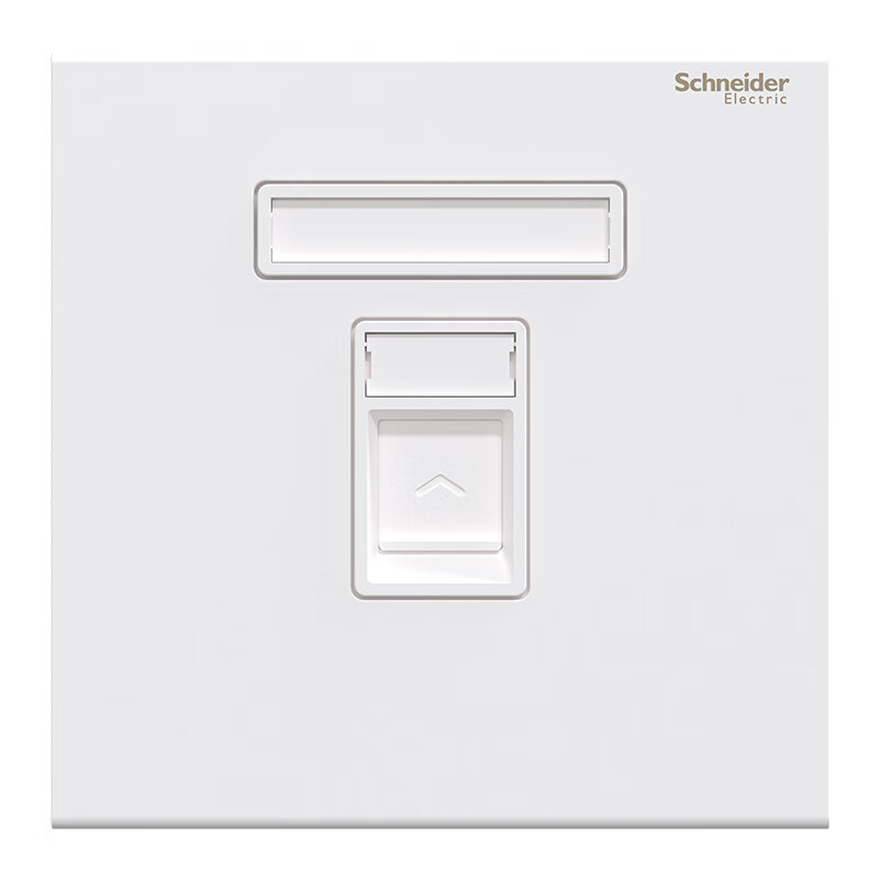 Розетка компьютерная RJ45, категория 6, одноместная, 86 тип, серия Jing Shang, цвет Fulei White, Schneider Electric