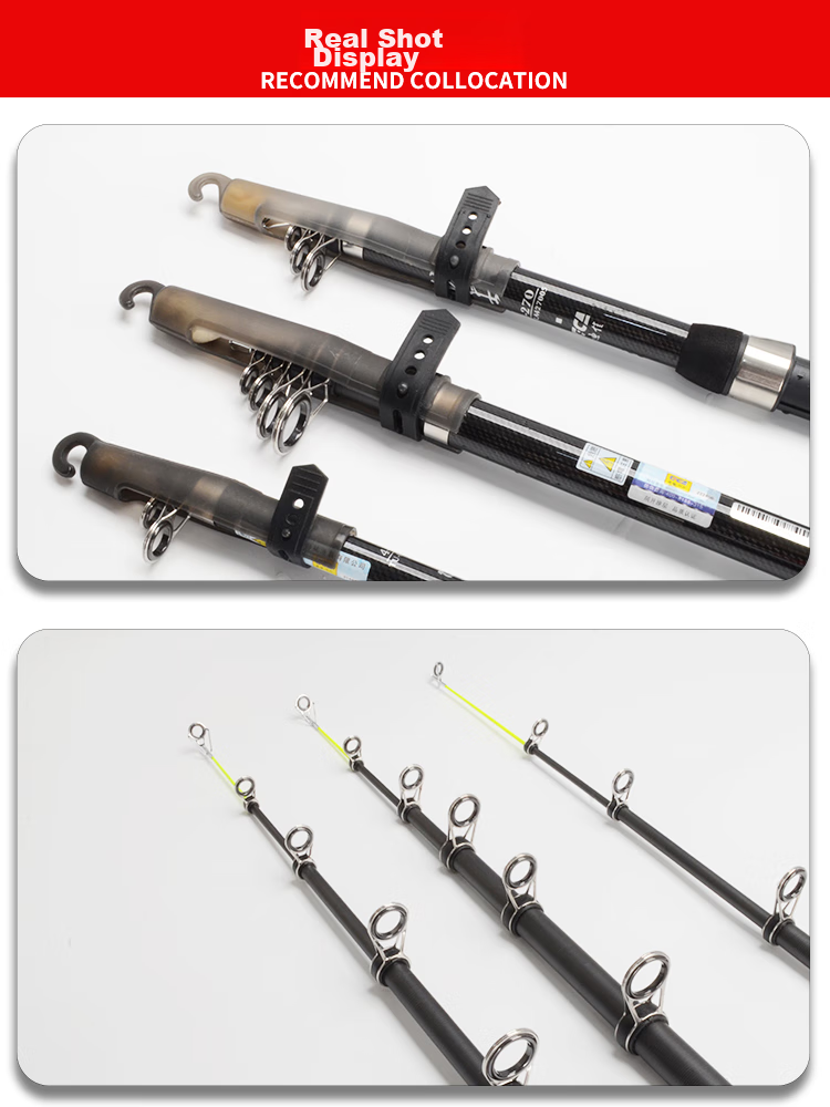 Dijia Sea Rod No. 4 Sea Rod Set with Night Glow Handle, Fishing Rod, Sea Rod Set, Casting Rod Long-Distance Casting Rod for Big Fish, 2.4 Meters 13