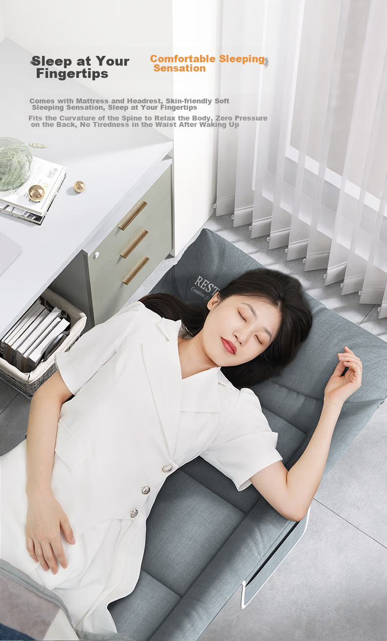 Restar Folding Bed, Single Office Nap Chair, Companion Care Simple Bed, Portable Multifunctional Camp Bed - 14 Feet 6