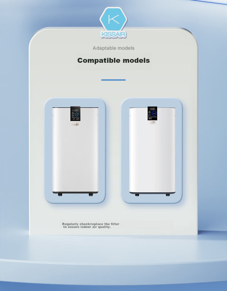 KISSAIR Compatible UK IAM Air Purifier Filter KJ800F-M8/Pro Universal HEPA Dust + Activated Carbon Filter Set 4