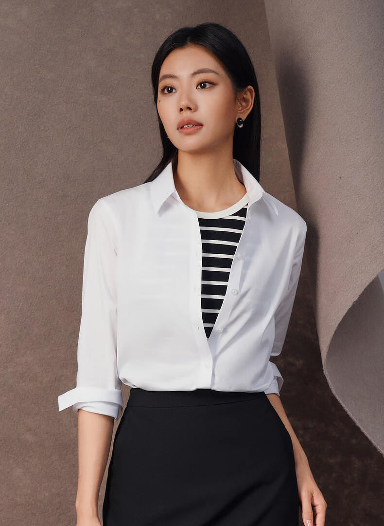 G2000 Women's Autumn Winter Business Commuter Long Sleeve Shirt Cotton Comfortable Mall Same Style 1