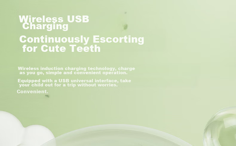 FLYCO Children's Electric Toothbrush with 3 Modes, Smart Timer, Sonic Soft Bristles, for Ages 3-6 Birthday And Children's Day Gift for Boys FT7110 Cute Gree 24