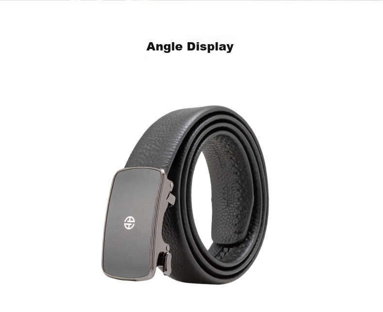 Aokang Men's Automatic Buckle Belt, Top-Grain Leather, Business Casual Pants Belt, Birthday Gift for Husband 9