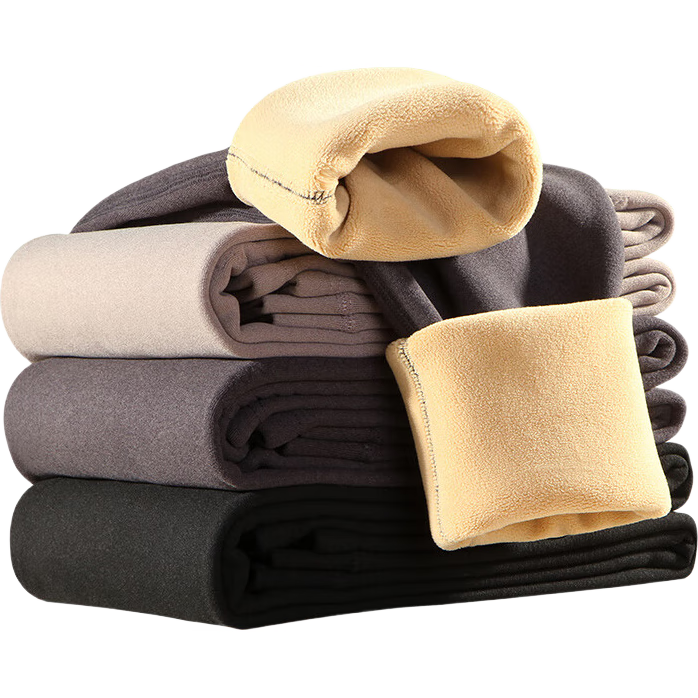 LangSha Thermal Underwear for Men, Fleece-Lined And Thickened, Autumn And Winter Knee Protection, Plus Size Slim Fit, Cold-Resistant Base Layer Long Johns, Men's Cotton Pants, Autumn Trousers