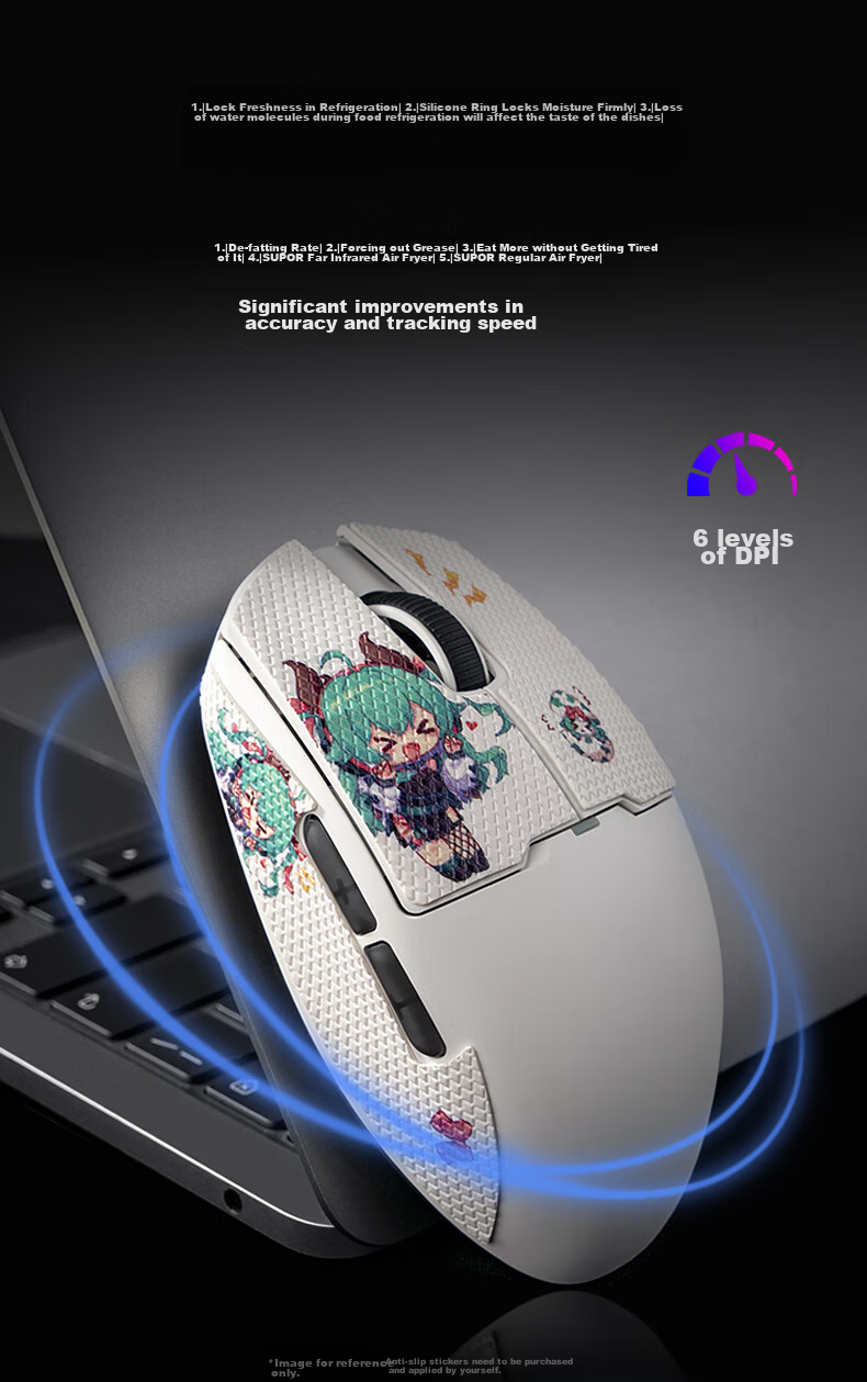 Aigo Youlong GM80 Plus Midnight Wired/wireless/tri-mode Gaming Mechanical Mouse for Office And Bluetooth Rechargeable Ergonomic Mouse for Small to Medium Hands 7