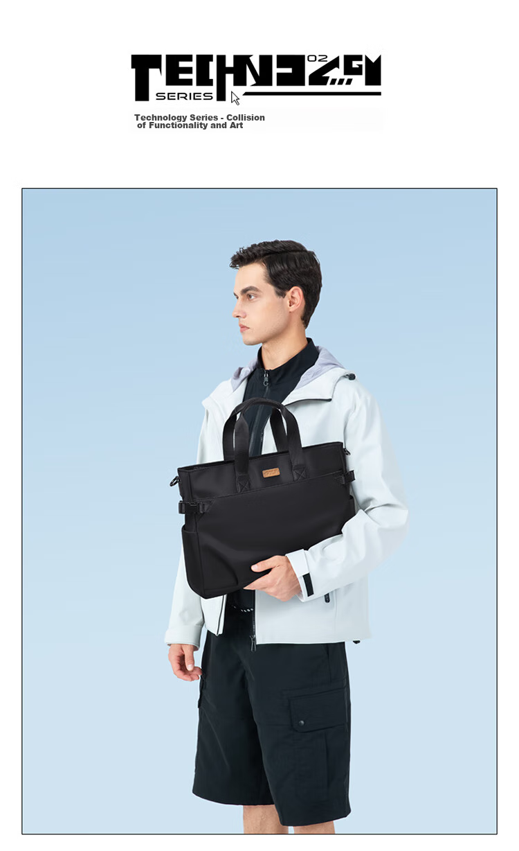 GOLF Business Briefcase for Men, 14/15.6-Inch Laptop Bag, Casual Document Bag, Shoulder Crossbody Bag 3