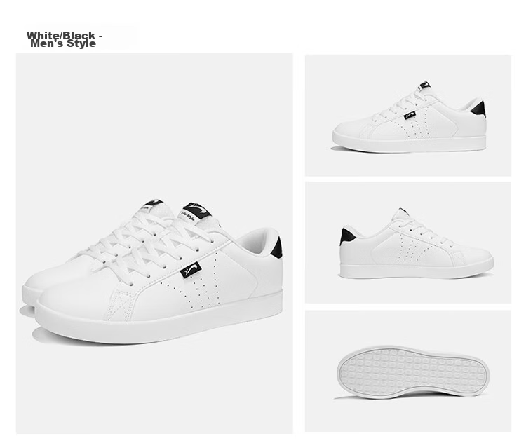 Guirenniao Men's Shoes Spring And Summer Casual Sneakers Trendy Skateboard White Shoes Sports Shoes White/green Tail 42 27