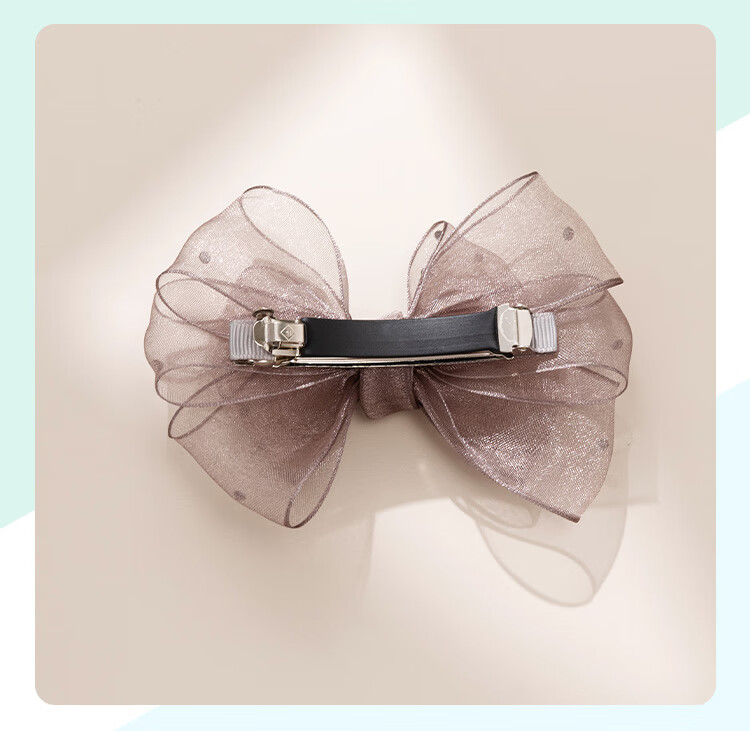 CHIMERA Korean Organza Bow Hair Clip, Ponytail Barrette, Half-Up Hairpin, Hair Accessory for Women, Mid-Autumn Festival Gift 22