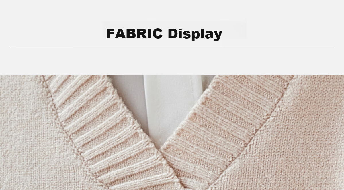 PinCai Knitted Vest for Women, V-Neck Sweater, Sleeveless Cardigan, Loose-Fitting Top P137Z5837 15