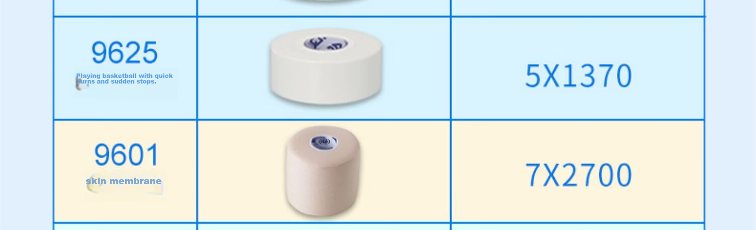 AQ Self-Adhesive Elastic White Tape for Sports Injury Protection, Easy-To Serrated Bandage for Finger Fixation, 9622S 18