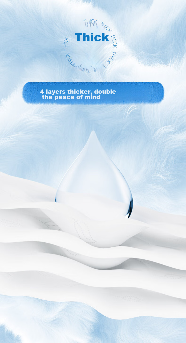 COROU Velvet Moisturizing Handkerchief Tissue Paper, 4-Ply 10 Sheets * 10 Packs, Cream Paper, Cloud Soft Tissue, Portable Napkin Paper 7
