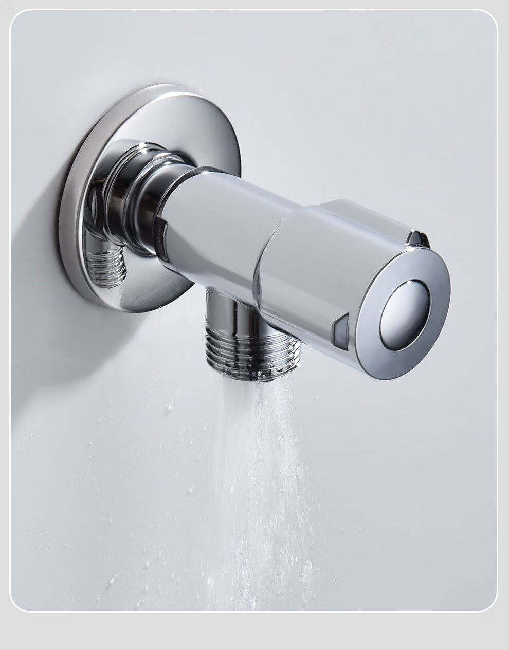 CVBAB Angle Valve Three-Way One-In Two-Out Washing Machine Faucet Connector, One-To Toilet Dual Control Flow Divider CV1517 9