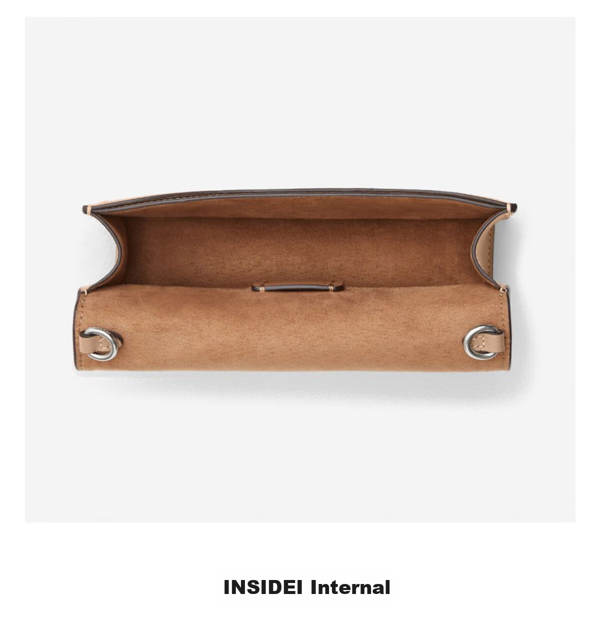 COACH [Brand Direct Supply], Women's ELIZA Small Shoulder Crossbody Envelope Bag, Light Brown CP045, Gift 7