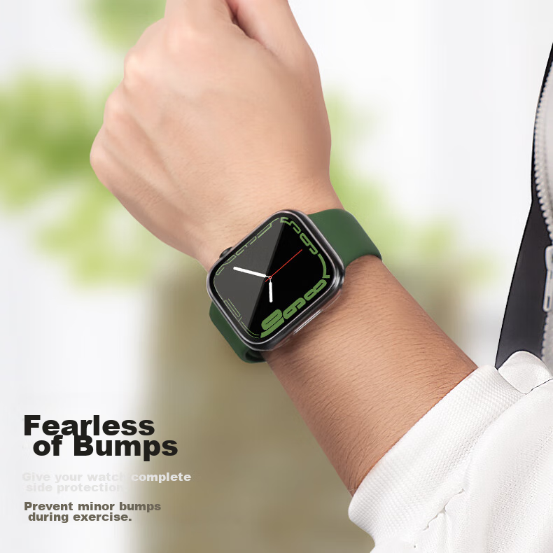 Binghong Compatible with Apple Watch SE 3 Case, Apple Watch SE 2 1 IWatch S6 S5 S4 Case, Hollow TPU-40mm Transparent Color 4