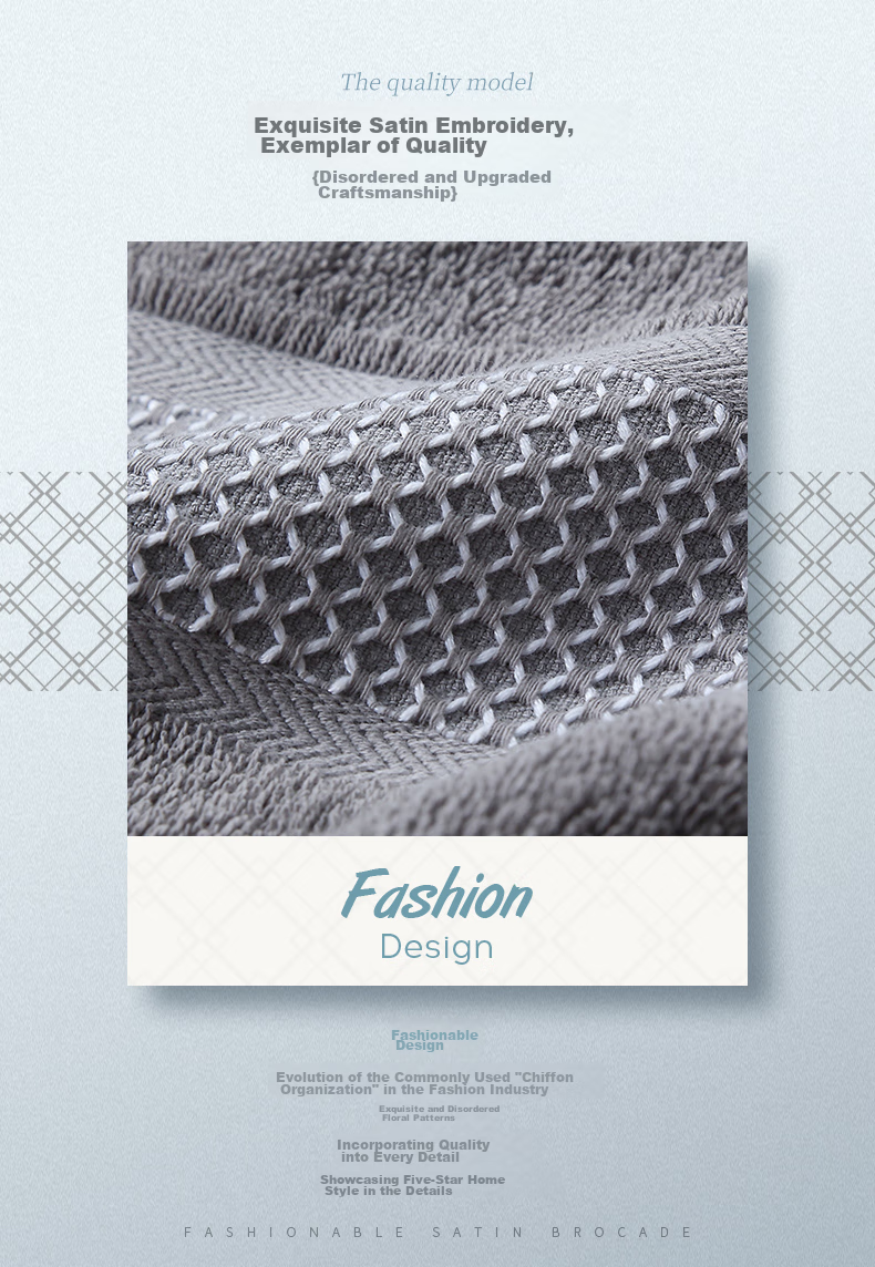 Canasin Pure Cotton Antibacterial Towel, Soft And Absorbent, Five-Star Hotel Face Washing Sports Towel, Single Pack, Silver Gray, 180g 8
