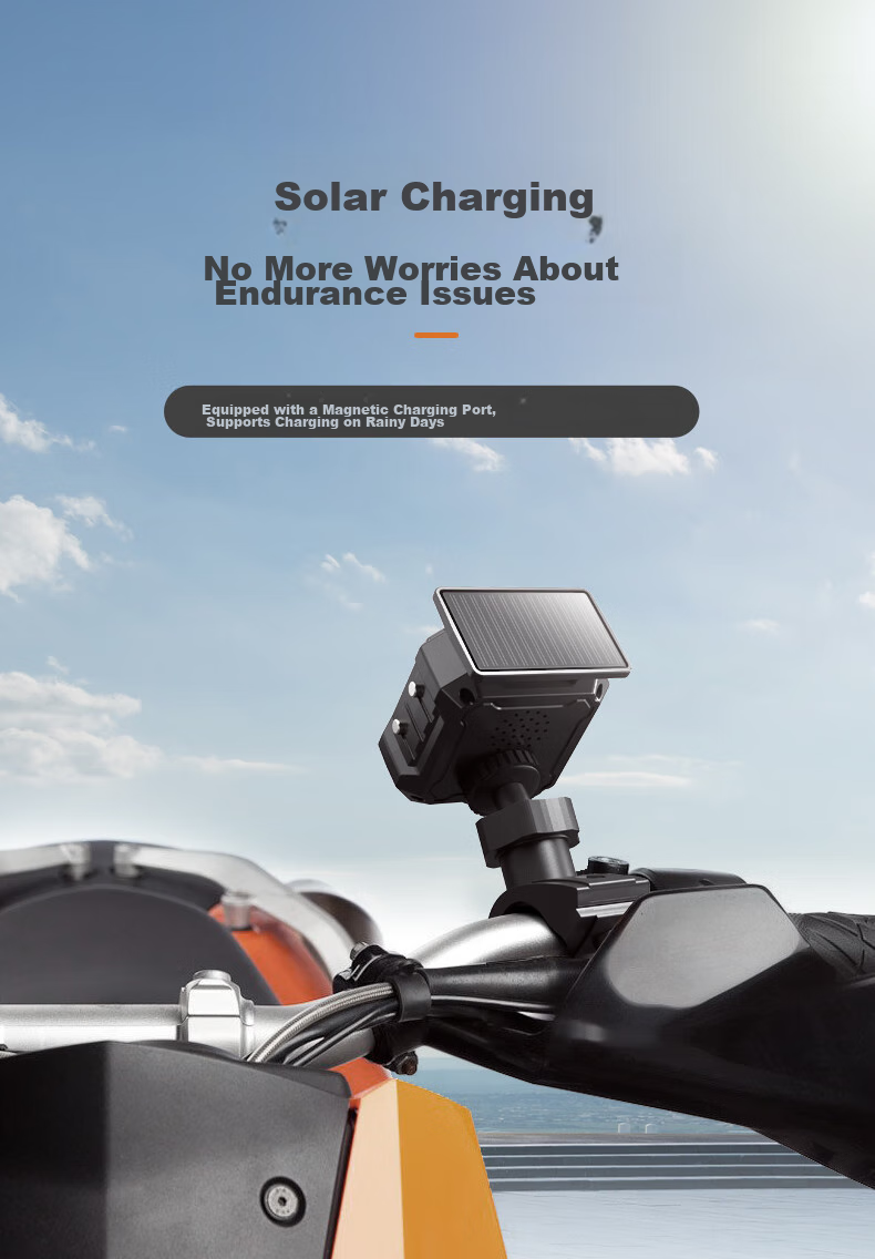Victon Victon Motorcycle Tire Pressure Monitoring System, Electric Vehicle Solar-Powered Voice Alarm Tire Monitor 10