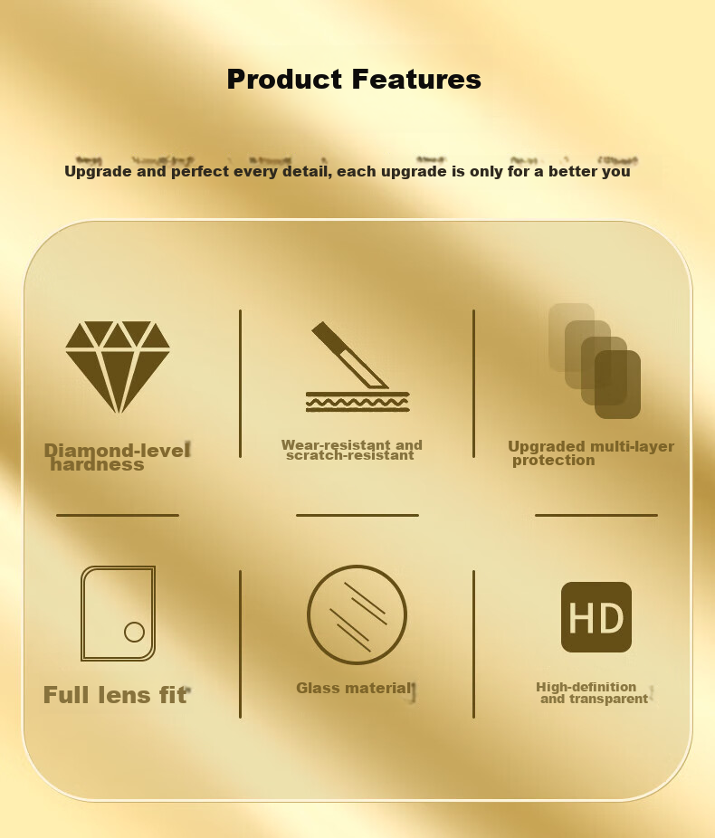 ESCASE Find N5 Rear Camera Lens Protector, High-Definition Full Glass Ultra-Thin Anti-Drop Scratch-Resistant Tempered Glass Film for OPPO Find N5 2