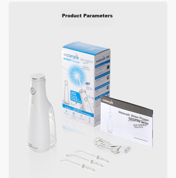 WaterPik [Professional Flagship] Medical-Grade Water Flosser GS10PRO Clean White Portable Dental Irrigator Prevents Tartar Birthday Gift 20