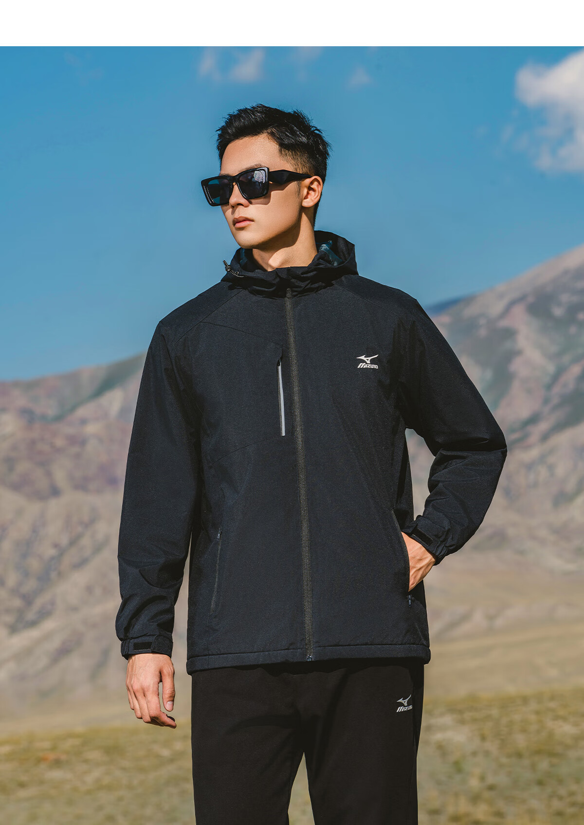 Mizuno Outdoor Jacket for Men And Women, Windproof Couple's Coat, Hiking Wear 6