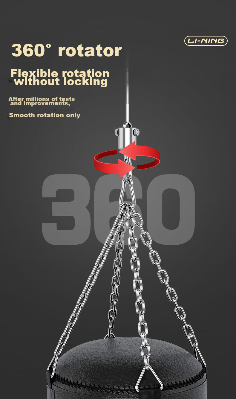 Li-Ning Punching Hanging Sandbag, Solid Kickboxing Punching Bag, Home Use Adult Training Equipment, Children's Hanging Taekwondo Fitness Equipment 6