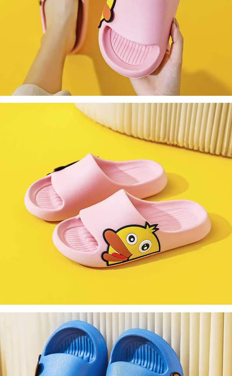 Huameijianbu Cartoon INS Style Squishy Parent-Child Indoor And Outdoor Bathroom Sandals HM3311 Black Size 40-41 12