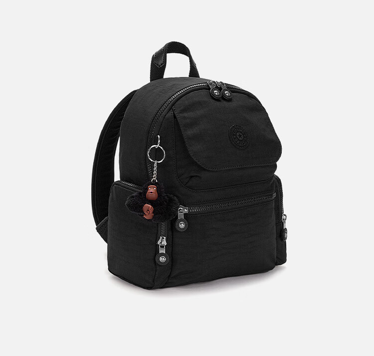 Kipling Multi-Compartment Backpack MATTA Deep Black Birthday Gift Student School Bag 8