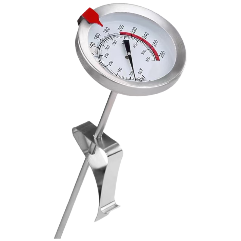 EGESON Kitchen Food Frying Thermometer, Baking Water Thermometer, Food And Milk Temperature Gauge, Oil Temperature Machine, Stainless Steel Thermometer, 30cm