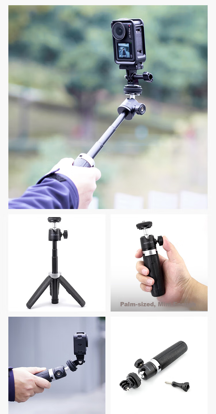 MAXCAM Suitable for DJI Osmo Action 6/5/4/3 Pro Action Camera, Car Nano Adhesive Suction Cup Glass Fixing Car Mount Accessory 8