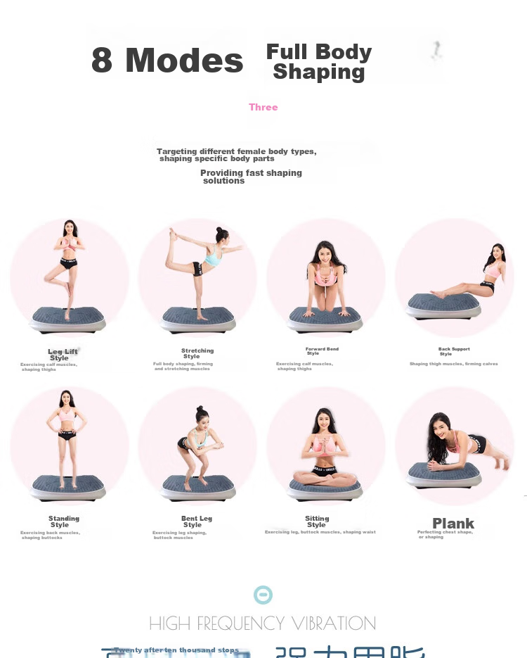 Suncao SC-FM50 Fat-Burning Machine, Home Use Lazy Machine, Body Shaping Equipment, Slimming Vibration Fitness Equipment, Tech Silver 6