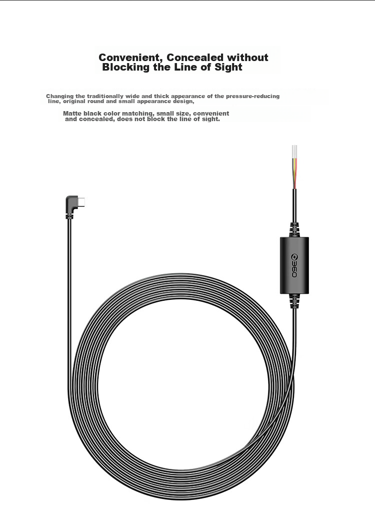 360 Dash Cam Dedicated Voltage Regulator Cable Type-C Versio 6