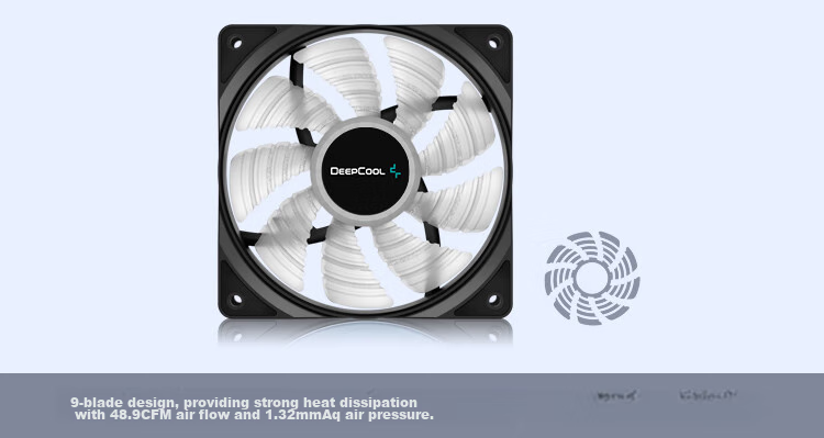 DEEPCOOL FT12 Case Cooling Fan, 12025/FOC Closed-Loop Control Motor, Ten-Level Motor, Stable Operation, 5-Year Warranty 6