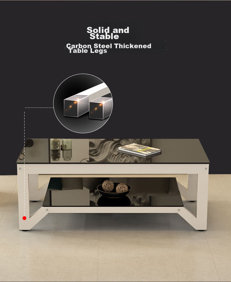Fanshe Coffee Table, Living Room Coffee Table, Office Coffee Table, Home Living Room Glass Small Apartment Sofa Coffee Table, Modern And Simple 7