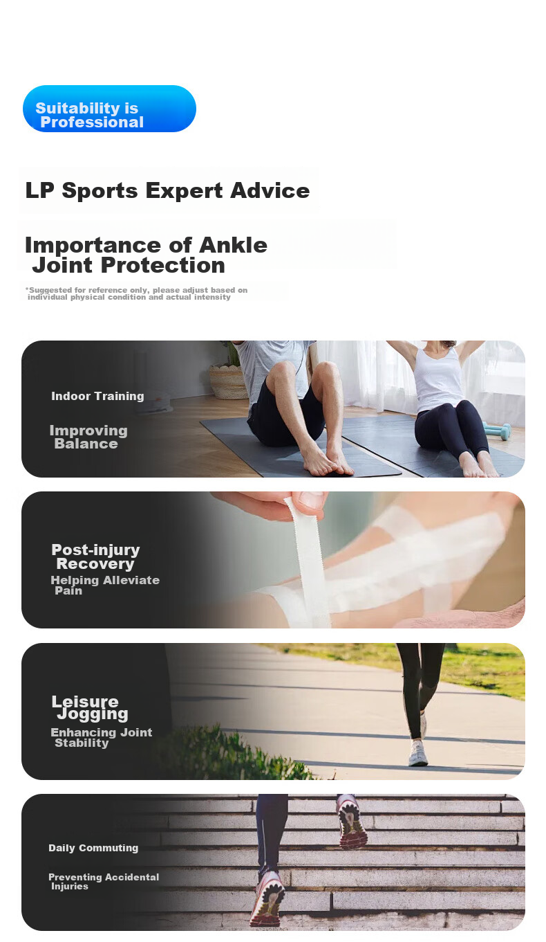 LP Ankle Brace, Anti-Sprain, Ankle Injury Protection Sleeve, Professional Sports Basketball Sprain Recovery Joint Support, for Men And Wome 14