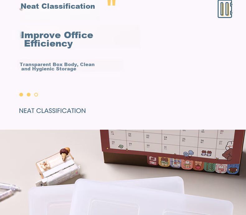 KW-Trio A4 Transparent Document Storage Box, Waterproof, for Certificates And Durable Files, Card Holder Organizer Box 5