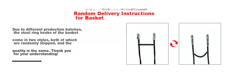 FG FLYING PIGEON Bicycle Basket, Foldable Bike Basket, Universal Front-Mounted Shopping And Grocery Basket, Cycling Accessories 7