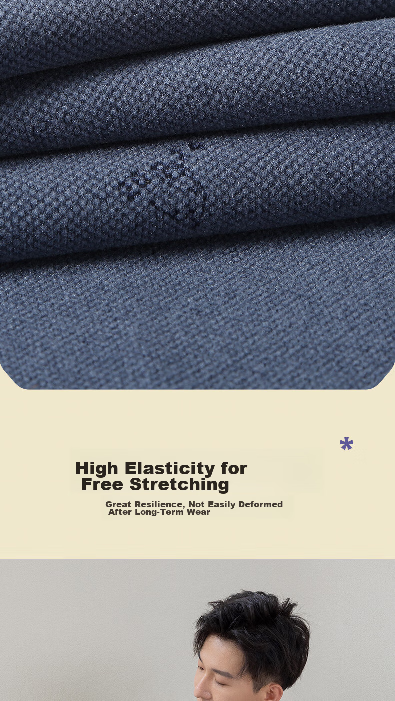 LangSha Cotton Sweater Men's Autumn Underwear Set, New Autumn And Winter Slim-Fit Thin Thermal Underwear for Young Me 8
