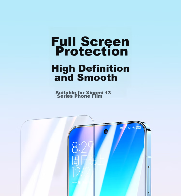 UGREEN Tempered Glass Screen Protector for Xiaomi 13, Full Coverage No Black Border, Ultra-Thin HD Clear, Shatterproof Anti-Fingerprint Anti-Sweat Smooth Touch Screen Protector 1