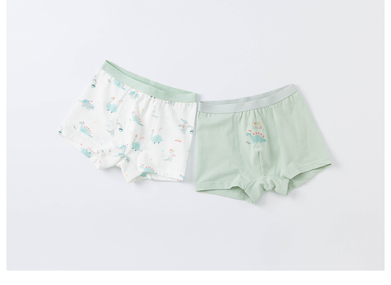 DAVE & BELLA [Two-Pack] Boys' Elastic Boxer Briefs 2024 Children's Boxer Shorts Baby Underwear 13
