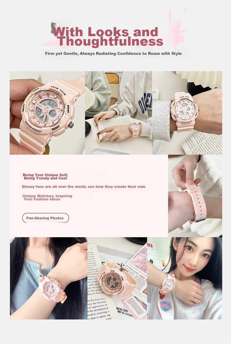 Disney Sports Waterproof Watch for Middle And High School Exams Only, Time-Telling Electronic Watch for Primary, Junior High And Senior High School Students And Childre 5