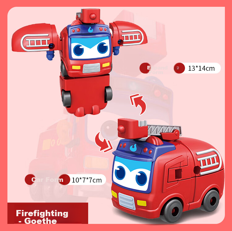 BIG TAYLOR Large Transforming School Bus Gode Children's Toy Robot, Six-In Combination Machine, Birthday Gift for Boys And Girls 9