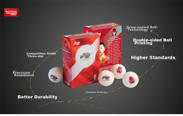 DHS Table Tennis National Team Commemorative Balls with Ma Long, Wang Chuqin, Sun Yingsha And Xiao Portrait, Set of 12 4