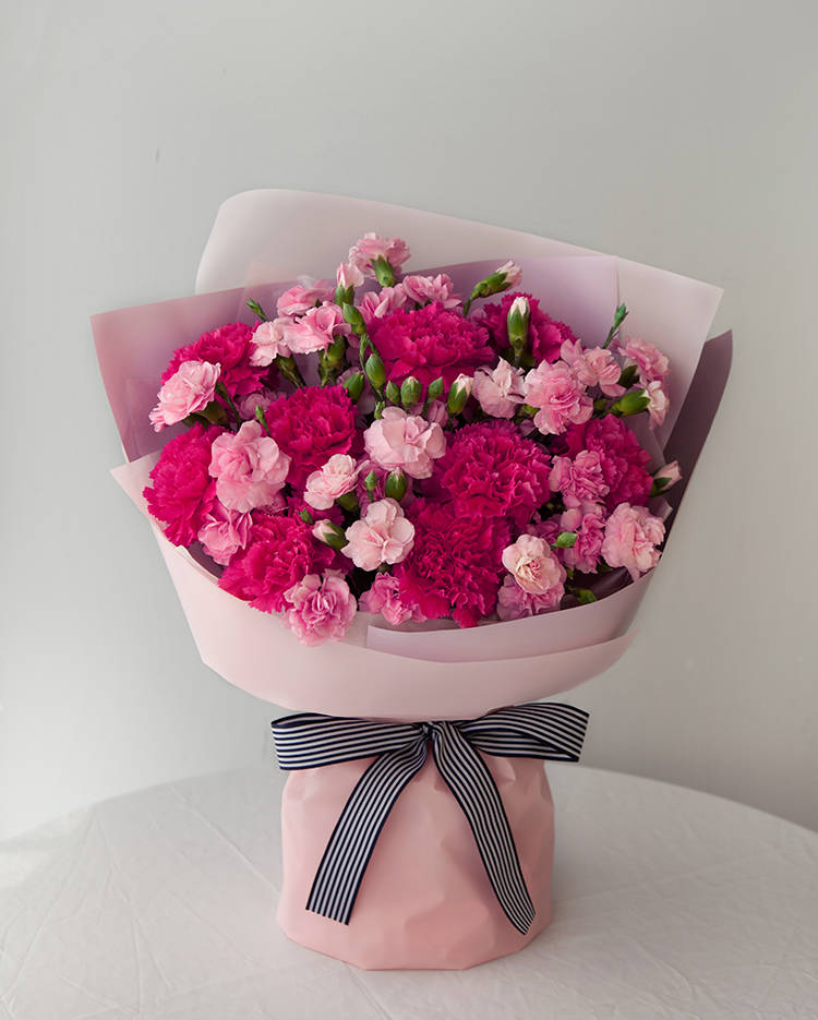 花未眠19朵康乃馨花束生日礼物送妈妈母亲长辈-北京花未眠环境艺术
