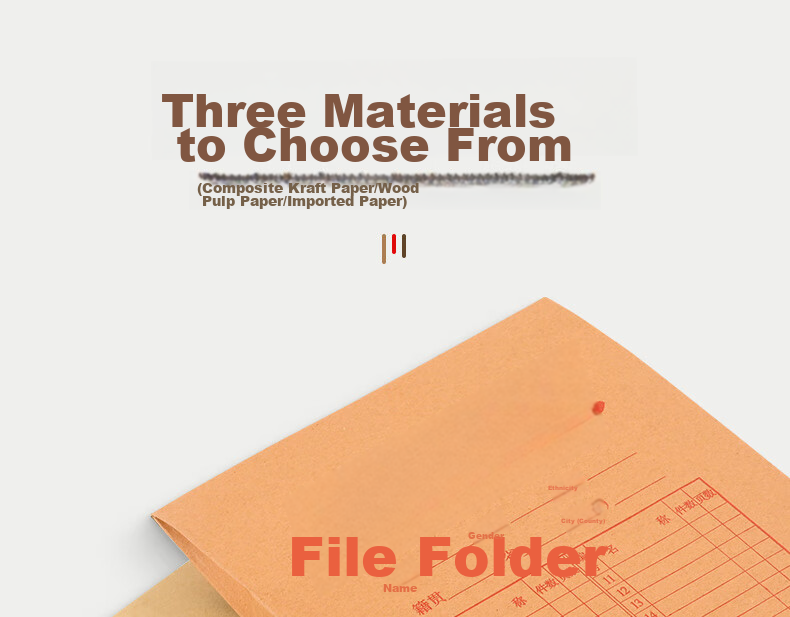Taidang 25 File Folders, 6cm Kraft Paper, Thickened 250g Document Folders, A4 Size, for Bids And Contracts, File Storage Pouches, Receipt Organizer Bags, TA02109-25 5